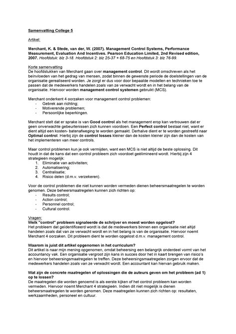studeersnel b.v merchant|Samenvatting College 5 .